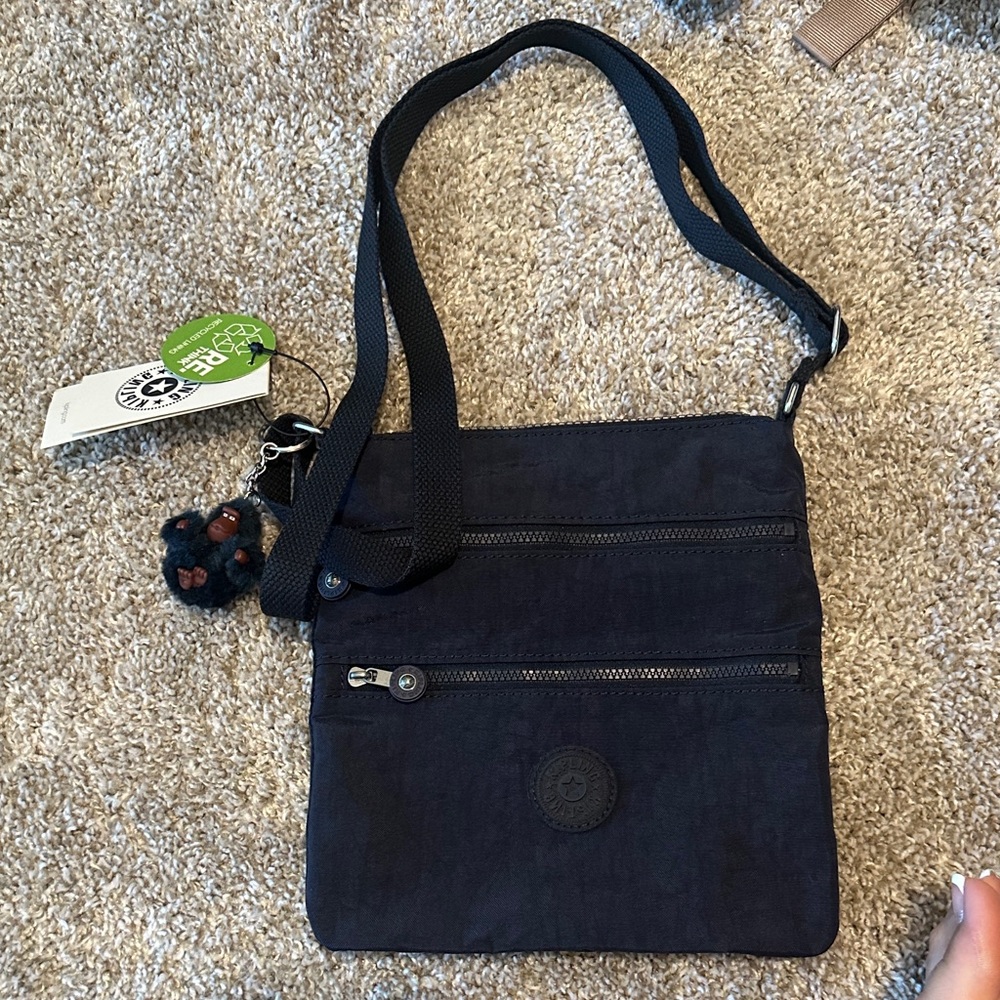 Kipling Navy Crossbody Bag with Adjustable Strap